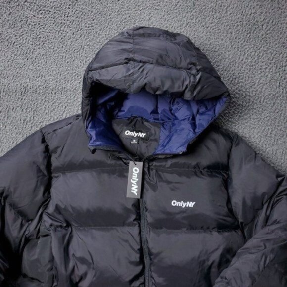 Only Other - New ONLY NY Jacket Mens S Small Packable Snorkel Puffer Down Nylon Black